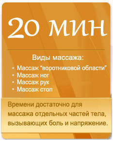 цены на массаж