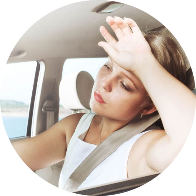 Массаж снимает стресс от вождения автомобиля