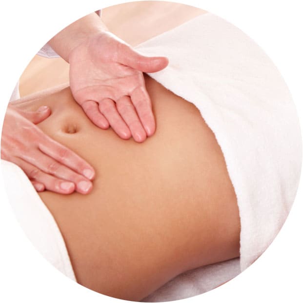 массаж живота