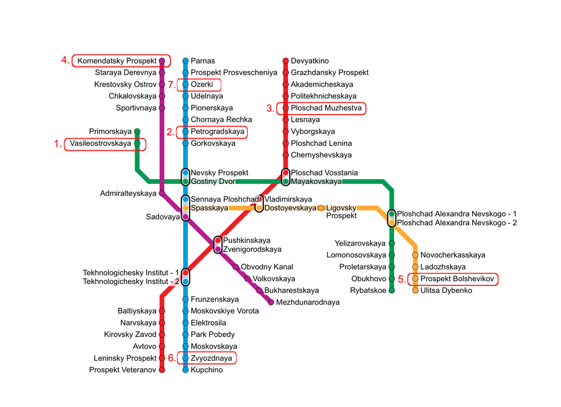 схема метро